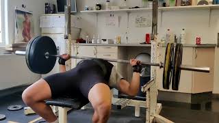 80KG 25 reps Bench Press full comp standard, no bounce perfect set