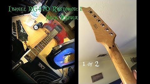 Ibanez RG470 Restomod 1:  Neck Repair