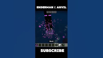 enderman vs anvil who is won comment on #minecraft #gamingvideos #livestream