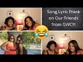 Song Lyric Prank on 2 of Our Friends!!!! Part 2 Simply Zoie YouTube