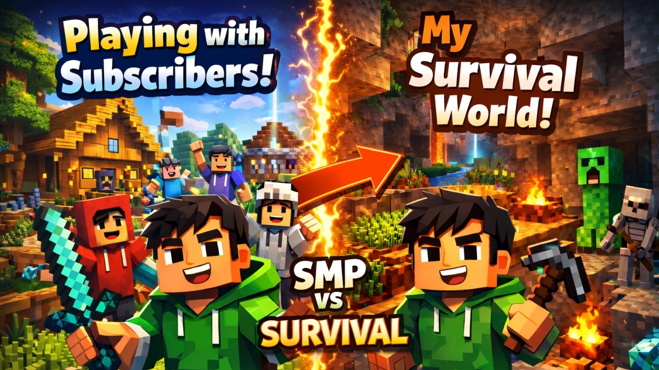 🔴 LIVE | Minecraft Survival + SMP With Subscribers - YouTube