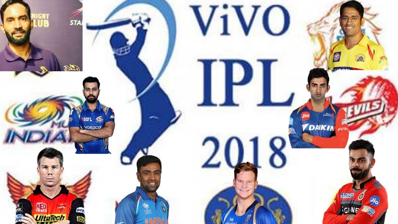 VIVO IPL All CAPTAINS 2018 - ALL TEAMS