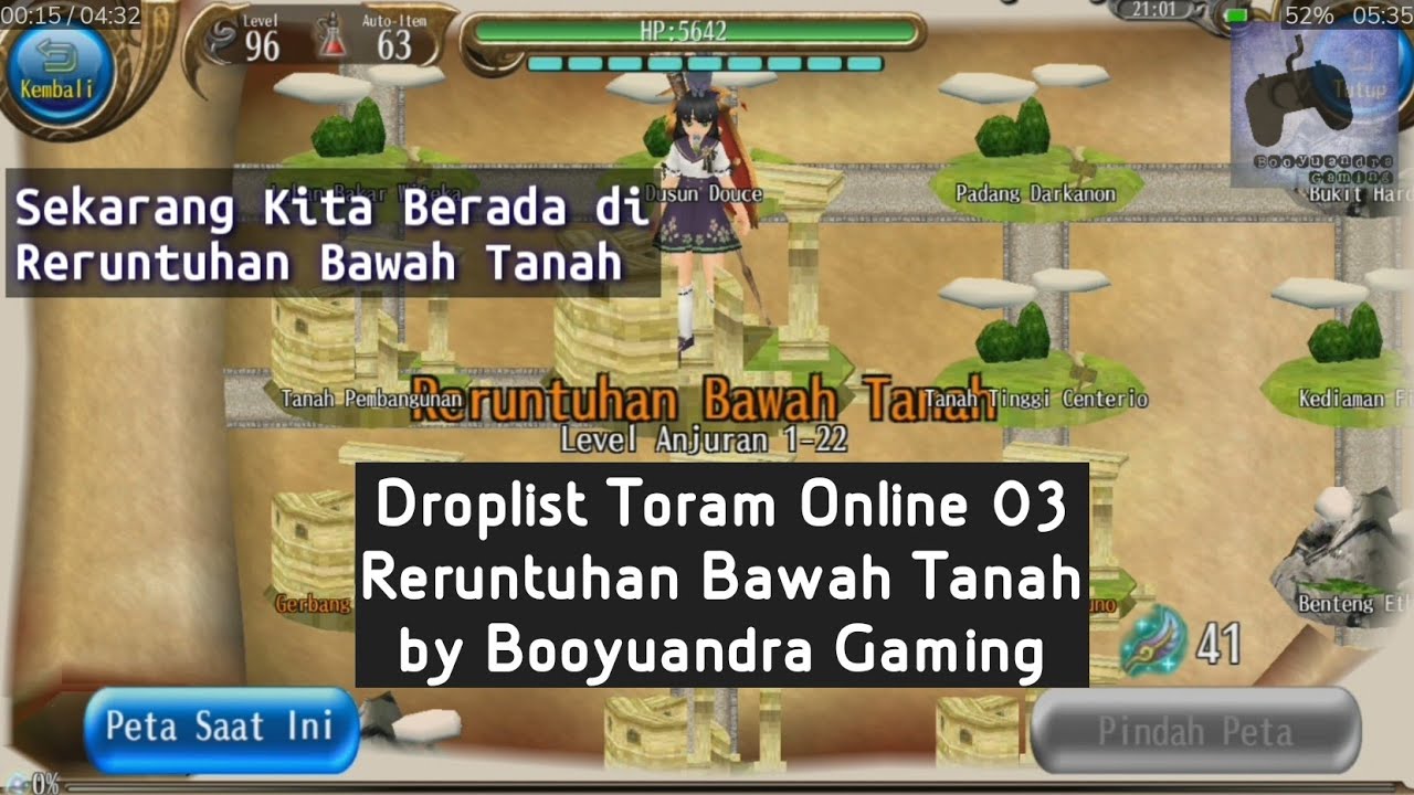 Drop list Equipment Toram Online 03 Map Reruntuhan Bawah Tanah YouTube
