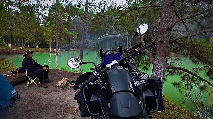 I SPENT THE NIGHT ALONE ON A LAKE WITH THE TIGER 1200 CAMPING IN 4K