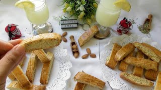 بسكوي البسباس أو اليانسون\ الفقاص  لذيذ وسهل التحضير BISCUIT CROQUANT TUNISIEN au fenouil