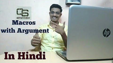 Macro With Argument with program