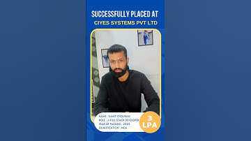 Placed as Full-stack Developer  | Full stack Developer course | 100% Job Assistance | Be Practical