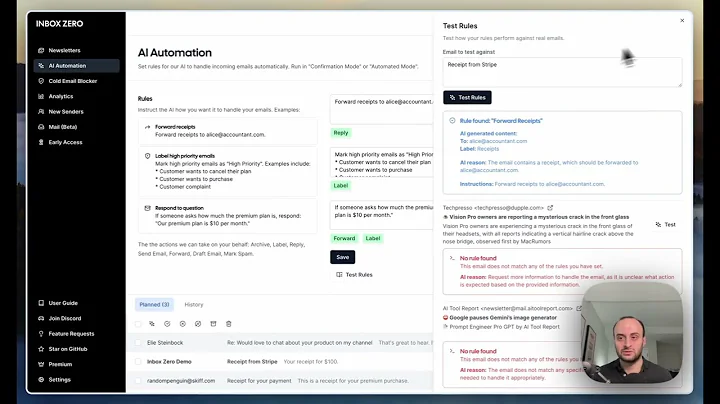 Automate your email with AI - Inbox Zero