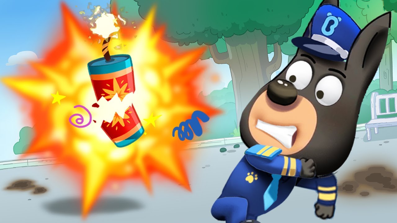 Falling Firecrackers in Toilet | Kids Safety Tips | Kids Cartoon | Sheriff Labrador | BabyBus