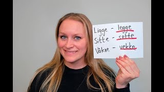 Video 668 Ligge - legge, sitte - sette, våkne - vekke