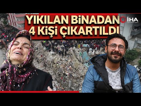 Adana'da Yıkılan Binadan 4 Kişi Çıkartıldı