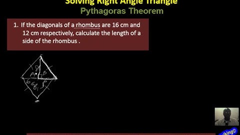Solving Right Angle Triangle Pythagoras 2
