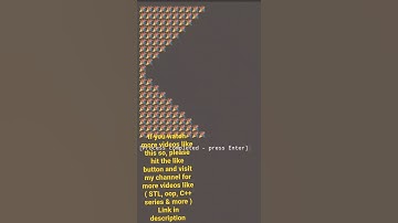 star pattern in c++ code in 20seconds #shorts #part5