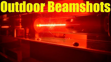 Helium-Neon Laser Outdoor Beamshots