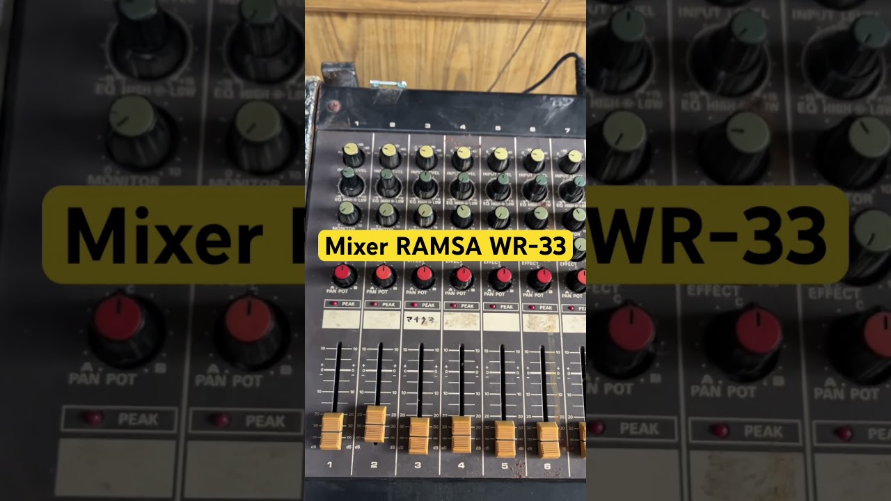 RAMSA WR-33 mixer 8ch price 1100 - YouTube