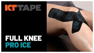KT Tape Pro Ice: Full Knee Application