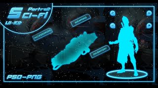 SCI-FI UI Package - Portrait GUI Pack On Unity Asset store