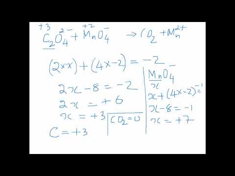 Half reaction or ion electron method for balancing of equations. in this video the between oxalate ions and permanganate acidic me...