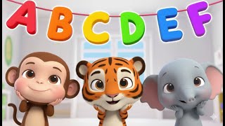ABC Animal Song 🐘 | A to Z Animals Dance & Sing | Learn Alphabet with Fun 3D Cartoon for Kids