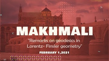 Omid Makhmali, Remarks on geodesics in Lorentz-Finsler geometry