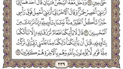 سورة يوسف Surat Yusuf Surah  الشيخ إدريس ماكن عبدالرحمن 12