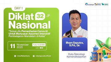 Hari 1: Diklat Pemanfaatan Canva AI Untuk Menyusun Assemen Interaktif Pembelajaran Mendalam di Kelas