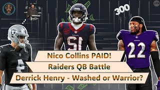 Christian Watson's “Breakthrough”, Nico Collins Gets Extended, and Raiders' QB Battle