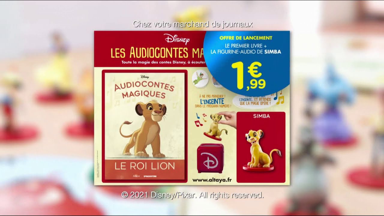 Le Roi Lion n°1 audiocontes Disney Altaya chez votre marchand de