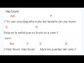 Haz Llover Key of C / Let it Rain (Spanish)