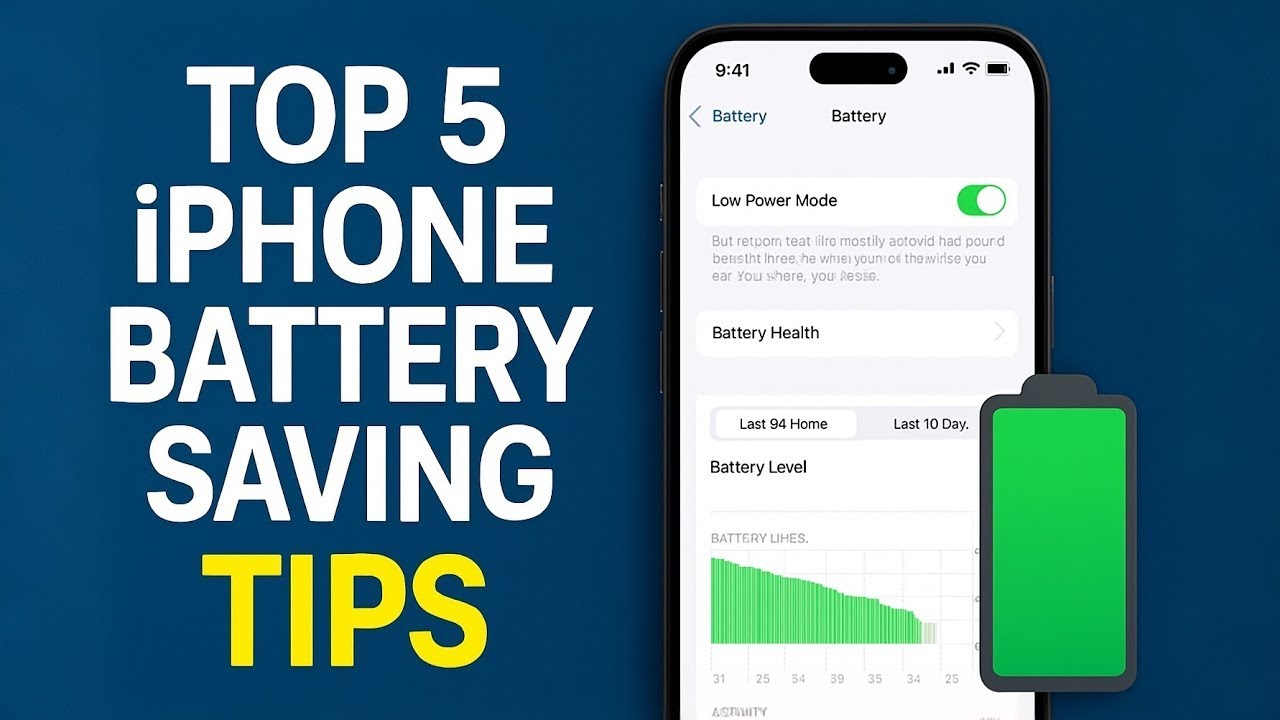 5 iPhone Battery Saving Tricks. Top 5 iPhone Battery Saving Tips (iOS 18) | Boost Battery Life