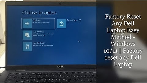 Factory Reset Any Dell Laptop Easy Method - Windows 10/11 | Factory reset Dell Laptop step-by-step |
