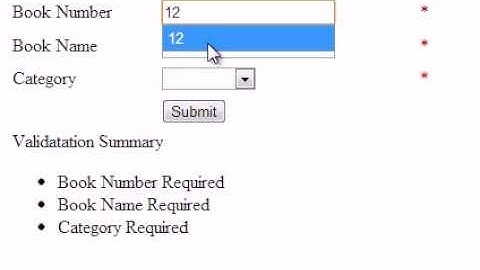 Validation Summary in ASP.NET