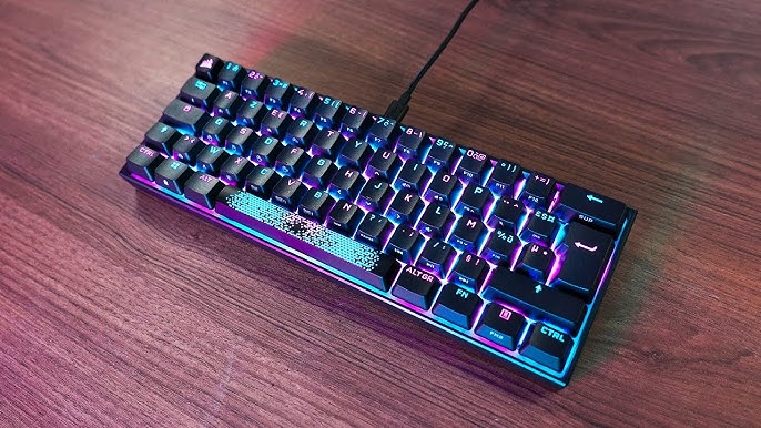 TECURS Clavier Gamer Mécanique sans Fil RGB Rétroéclairé, 65% TKL