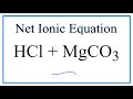 Chemical Reactions and Ionic Equations