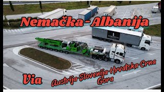 **Nemačka-Albanija** via Austrija-Slovenija-Hrvatska-Crna Gora-1.Deo ✌️💯💪