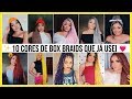 10 CORES de BOX BRAIDS que já USEI