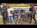 Omg this nigerian woman riding a motorbike from mombasa to lagos shocked the whole world