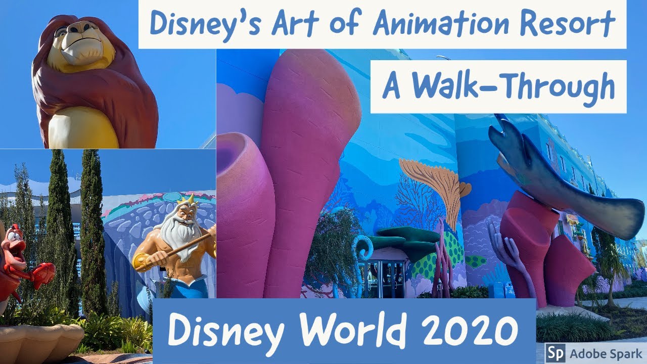 Disney's Art Of Animation Resort WalkThrough YouTube