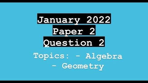 CXC (CSEC) Math Paper 2 | January 2022  Question 2