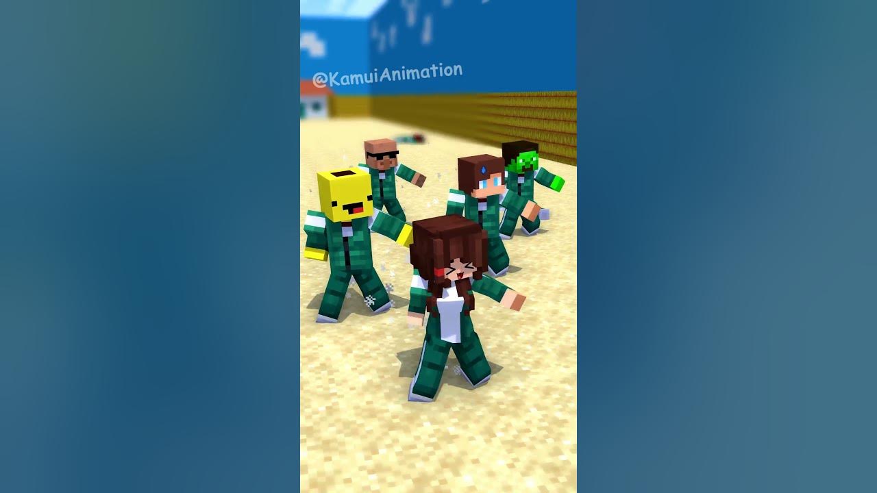 Squid game but rat dance rule? - MAIZEN Minecraft Animation #shorts