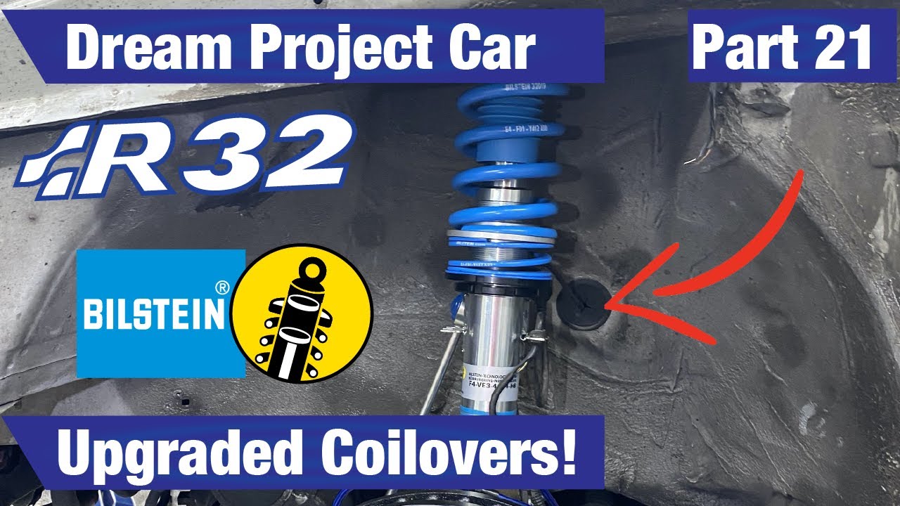 VW MK4 R32 Installing my EXPENSIVE BILSTEIN B14 COILOVERS! The Project Car  Rebuild Pt. 21. 