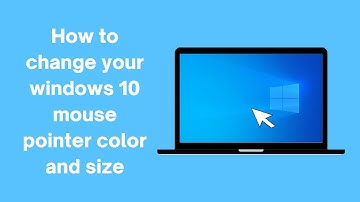 how to change your windows 10 mouse pointer color and size | change mouse pointer color windows 10