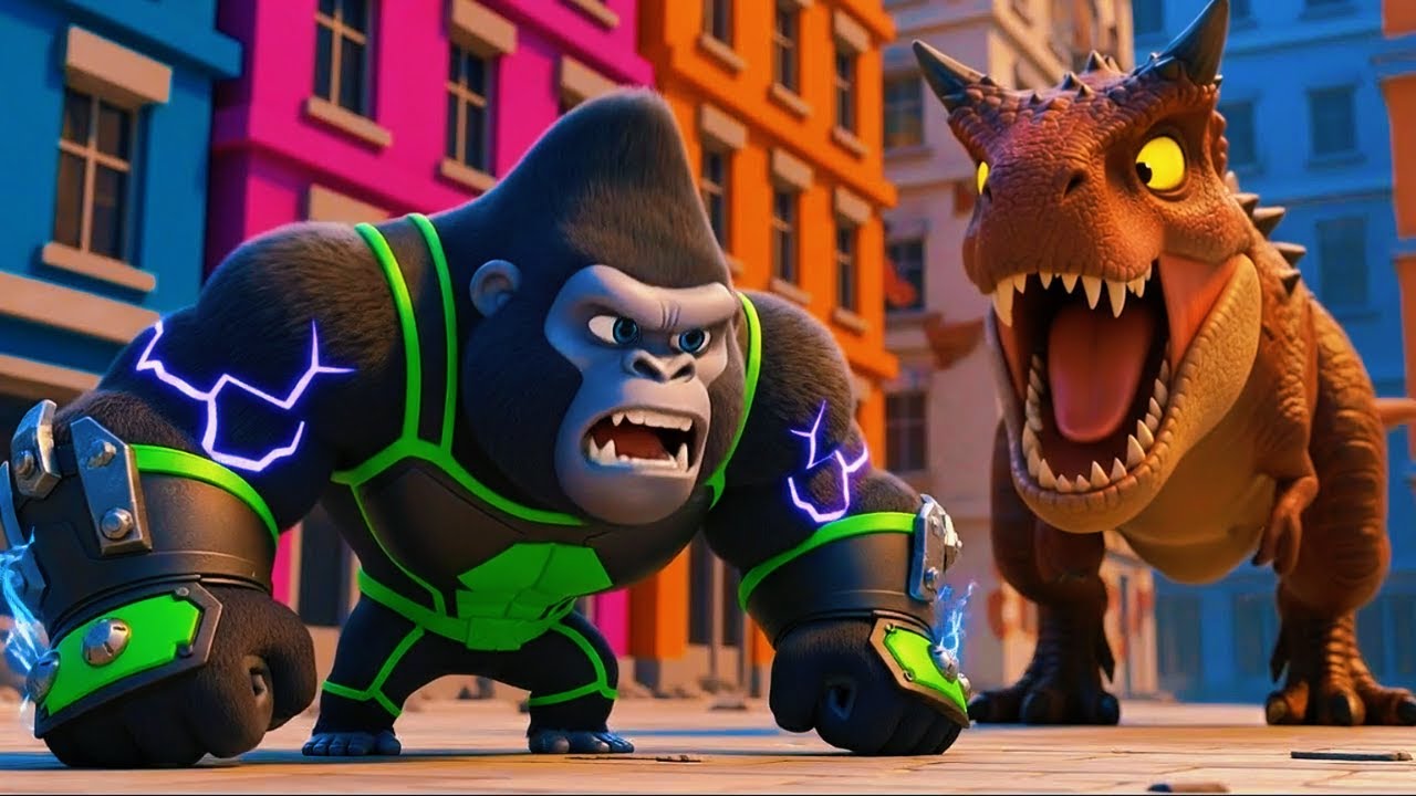 Superhero Animals vs Dinosaurs | Superhero Animals to the Rescue! ABC Animals Song for Kids