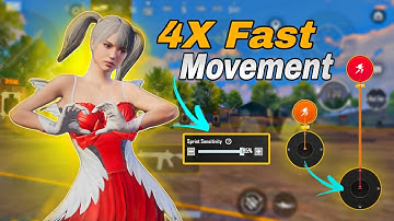 FAST MOVEMENTS 😱 BGMI TIPS | BEST 💥😮 JOYSTICK  SETTINGS 🔥 | SPRINT SENSITIVITY EXPLAINED 😮