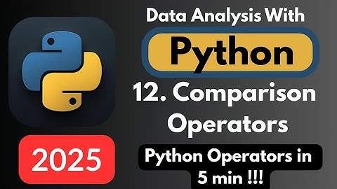 Comparison Operators in Python Explained 🔥 | Python Tutorial for Beginners | Learn Python Fast 🐍