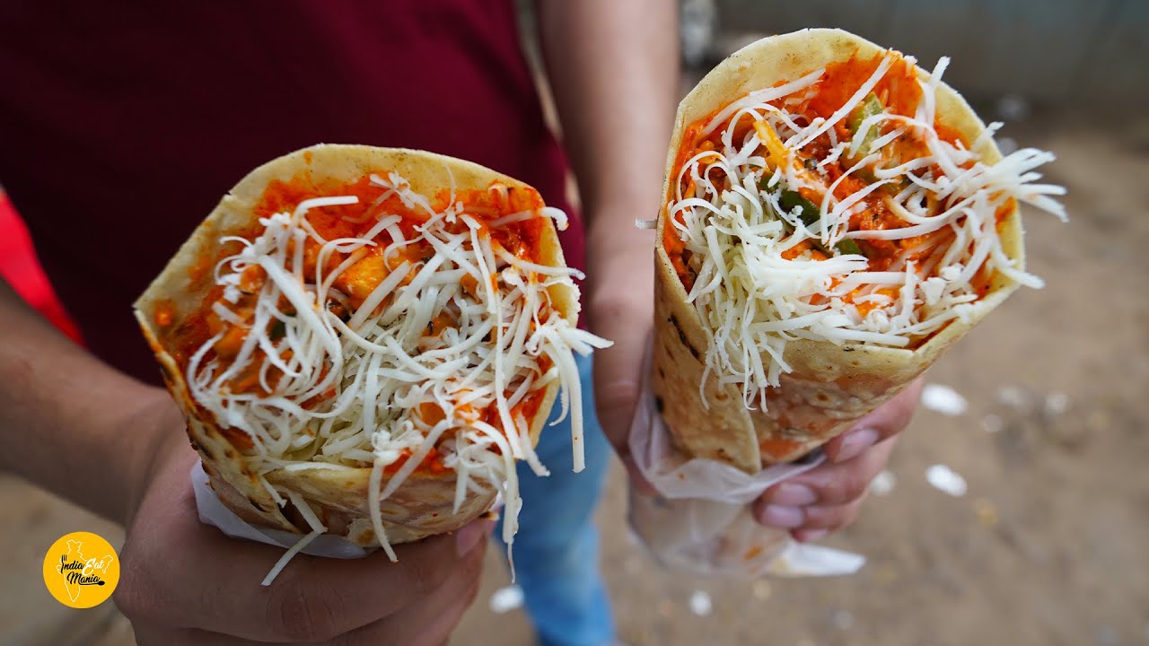 Ahmedabad Famous Paneer Cheese Frankie Rs. 110/- Only l Ahmedabad Street Food | INDIA EAT MANIA