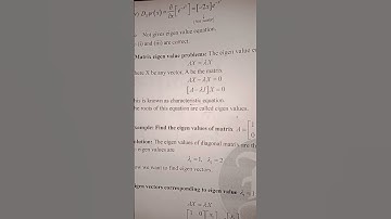 # Characteristic Equation || #Eigen value Equation