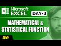Day 3: Microsoft Excel | Mathematical Functions #excel #dataanalytics