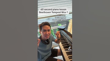 60 second piano lessonBeethoven Tempest Sonata Mov. 1
