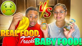 BABY FOOD VS ADULT FOOD CHALLENGE!